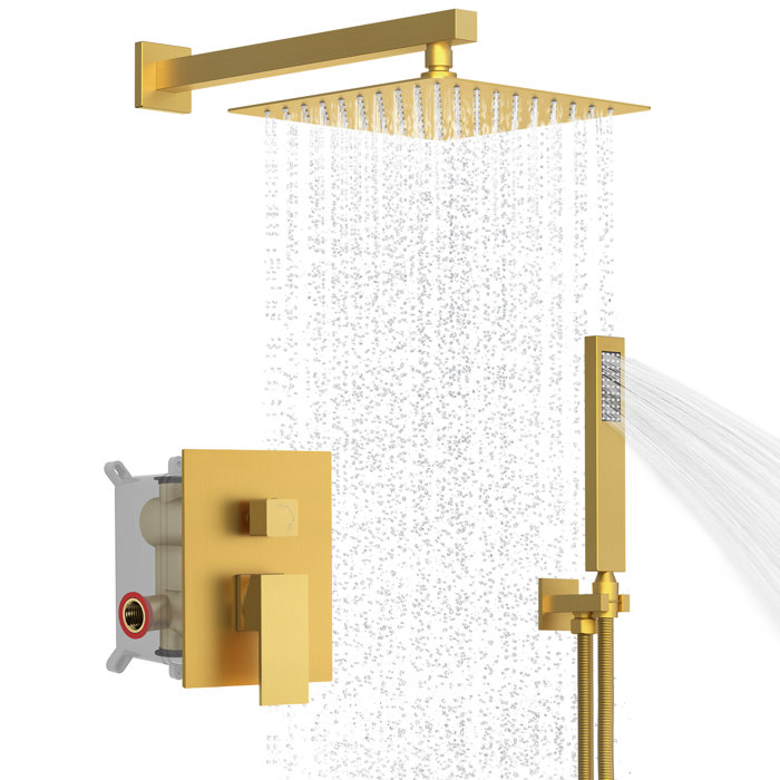 CRANACH Complete Shower System With Roughin Valve With 10 Inches Rain